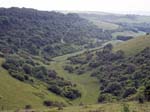 View down into Longcombe Bottom