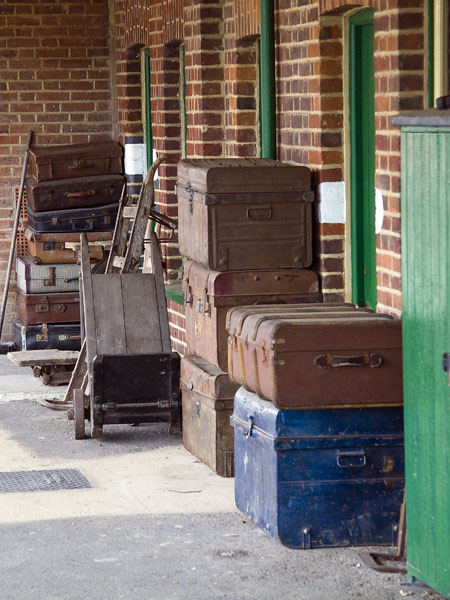 Luggage,Dereham Station,MNR,Mid-Norfolk Railway,Heritage