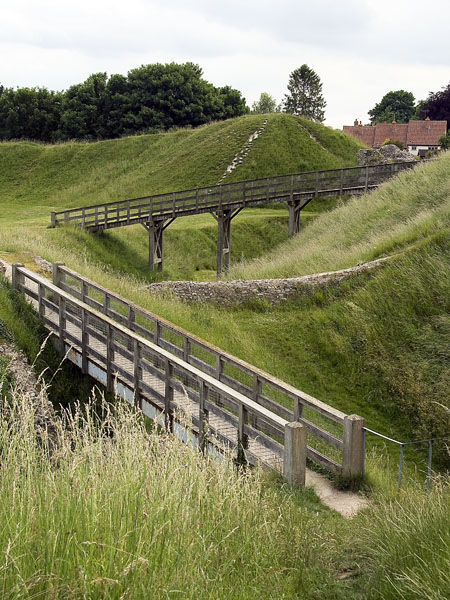 Castle Acre Castle,Ditch