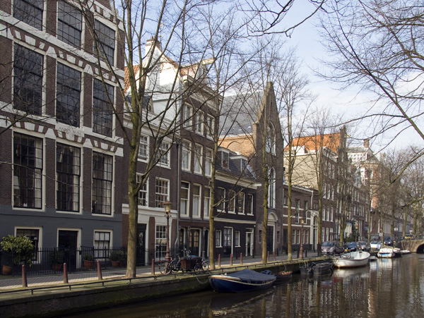 Oudezijds Achterburgwal,Canal,Houses,Amsterdam