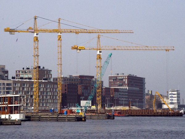 Cranes,Het IJ,Amsterdam