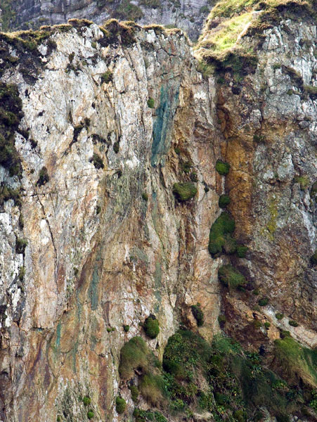 Malachite Stain,Dooneen,Allihies,Cliffs,Beara Peninsula