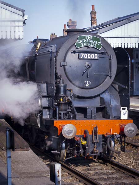 70000 Britannia,Salisbury Station,Train,Steam Engine,Locomotive