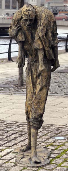 Famine,Rowan Gillespie,Dublin,Sculpture