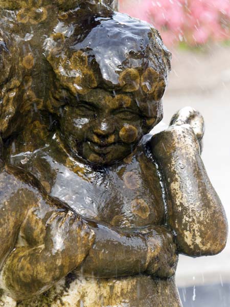 Fountain,Putto,Gardens,St Fagans,National History,Museum,Sain Ffagan,Amgueddfa Werin Cymru