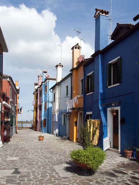 Calle di Ghiando,Burano,Houses,Lagoon,Venice