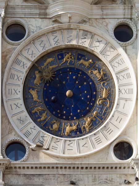 Clockface,Torre dell'Orologio,St Mark's Clock,Venice,Venezia