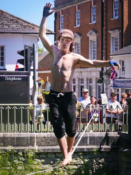 Tightrope Walker,Wimborne,Folk Festival
