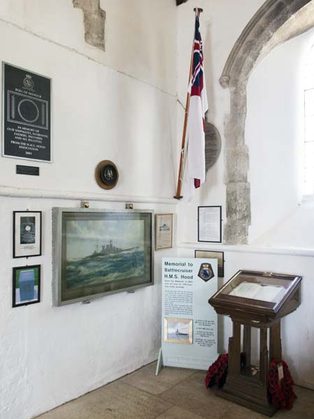 H.M.S. Hood,Memorial Chapel,St John the Baptist,Boldre,Church