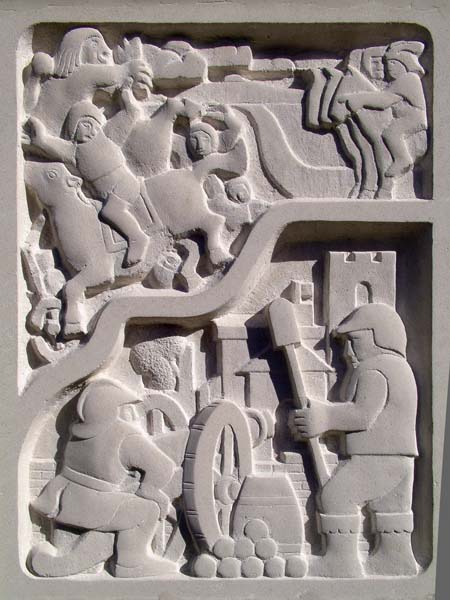 Devizes,St John's,St Johns Church,Millenium Cross,Eric Stanford,Monument,Memorial