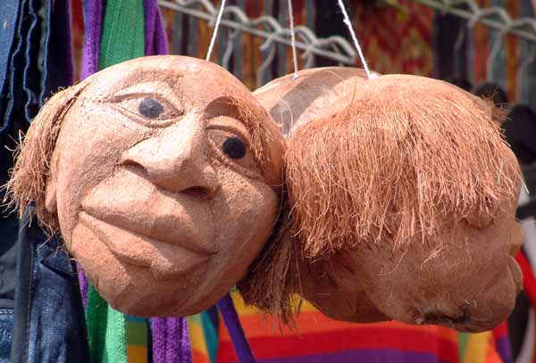 Wimborne Folk Festival,Craft Fair,Carved Head