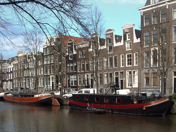 Amsterdam,Prinsengracht,Boats