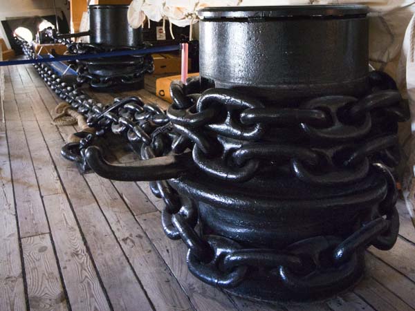 Riding Bits,Cable Deck,HMS Warrior,Portsmouth Historic Dockyard