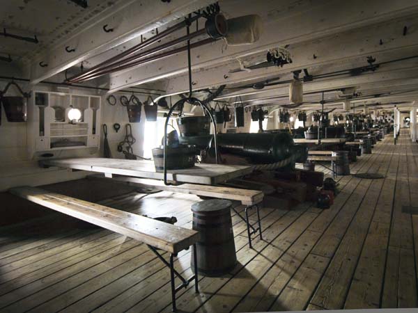 Main Gun Deck,HMS Warrior,Portsmouth Historic Dockyard