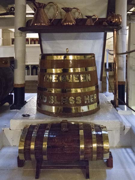 Rum Barrels,Lower Deck,HMS Warrior,Portsmouth Historic Dockyard