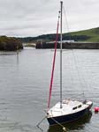A Sailing Boat Afon Ystwythy Bridge
