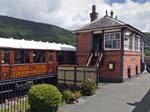 The 'Peter Snow' Coach and the Signal Box, Carrog