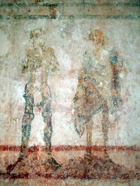 Tarrant Crawford Church,Skeletons