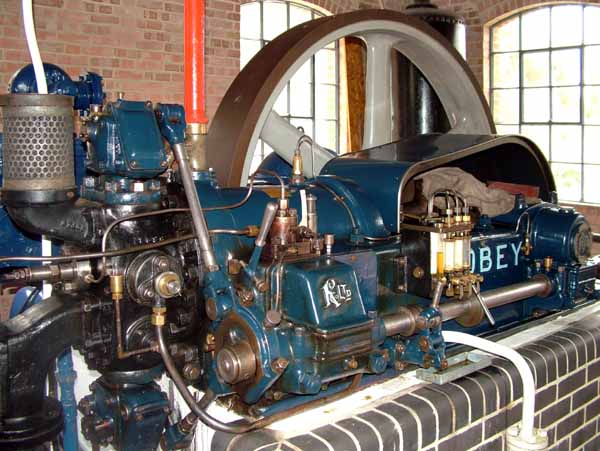 Amberley Working Museum Stationary Oil Engine,1929 Robey Horizontal Single-cylinder