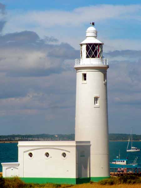 Keyhaven,Hurst Castle Lighthouse
