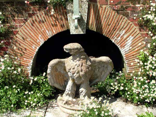 Wimborne,Deans Court,Garden,Statue,Eagle
