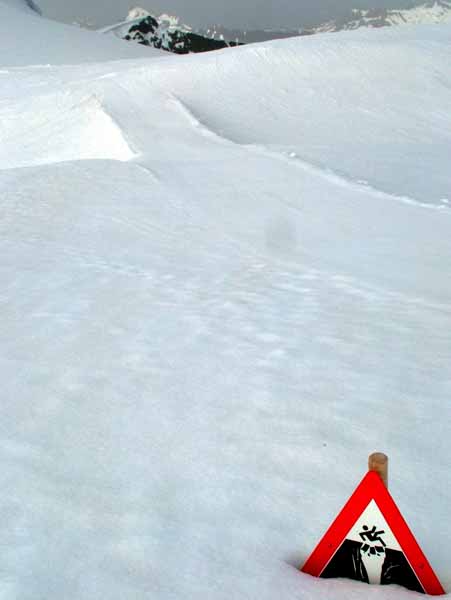 Jungfraujoch,Sign,Crevasses