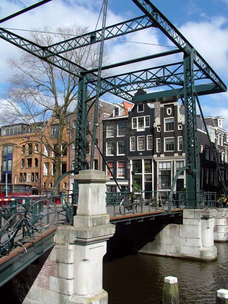 Binnen Oranjestraat,Amsterdam,Lifting Bridge,Canal