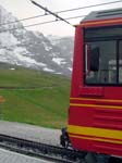 A Beh 4/8 in front of the Jungfraujoch