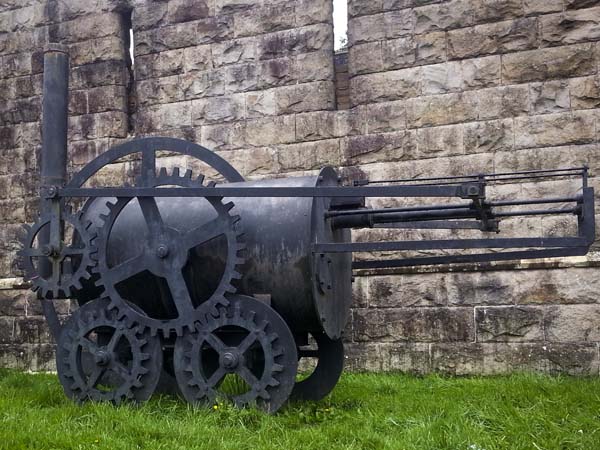 Model Trevithick Steam Engine,Cyfarthfa Castle,Merthyr Tydfil