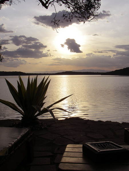 Sunset,Jacana Lodge,Lake Nyamusingire,Crater