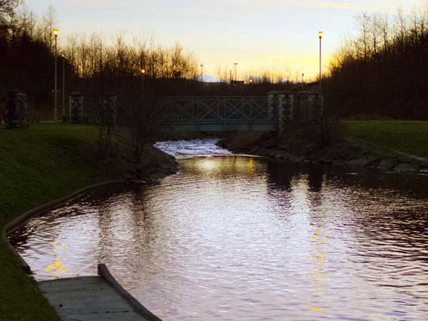 Sunset Bridge,Parc Taf,Bargoed,Trelewis,Treharris