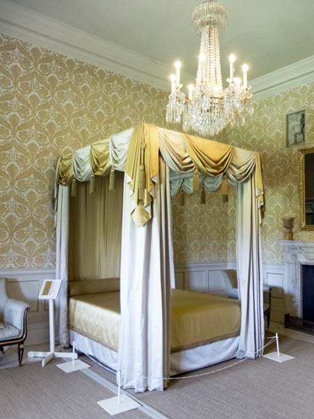 Yellow Room,Mottisfont Abbey,Historic House,Bed