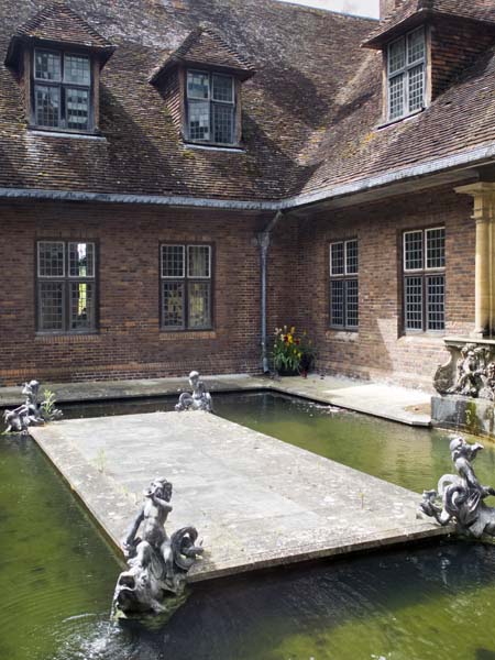 Water Court,Barrington Court,Strode House,Stately Home,Historic House,National Trust,Pond
