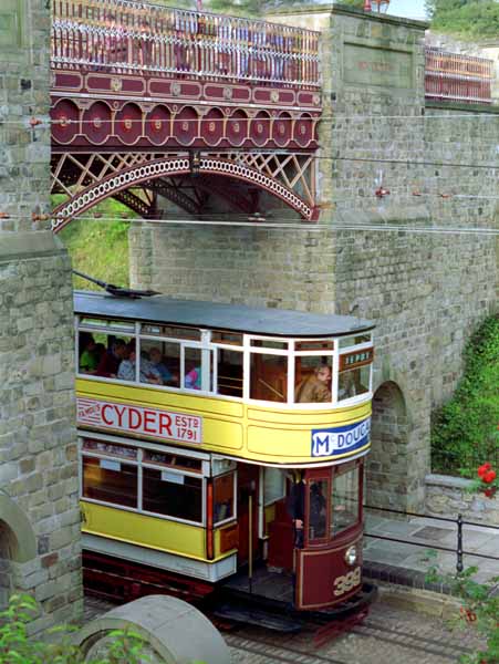 Crich Tramway Village,National Tramway Museum,Tram,Vehicle,Bridge
