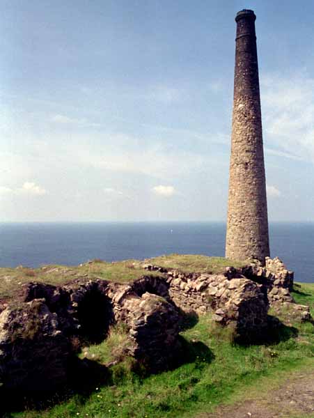 St Just,Botallack Tin Mine,Lambreth,Chimney