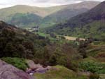 Dovedale from above the waterfall