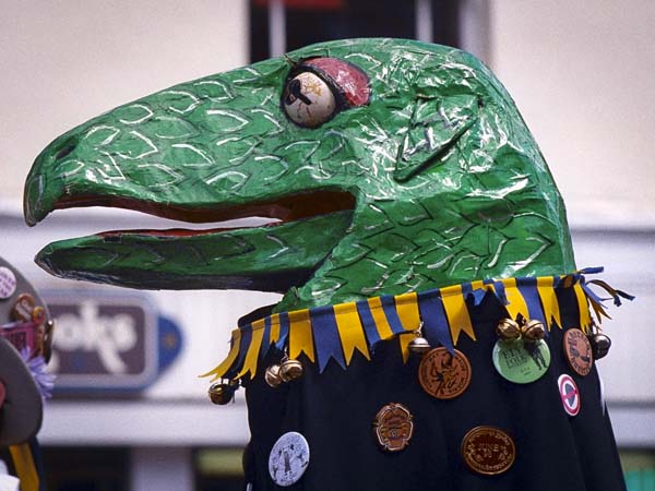 Wimborne Folk Festival,Procession,Hobby Horse,Crocodile